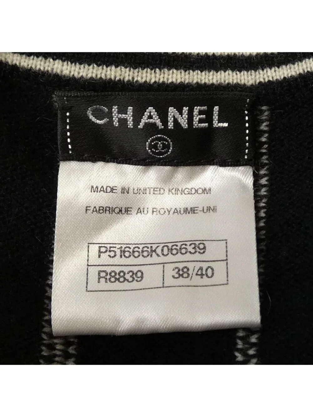 Chanel Knit Sweater Black